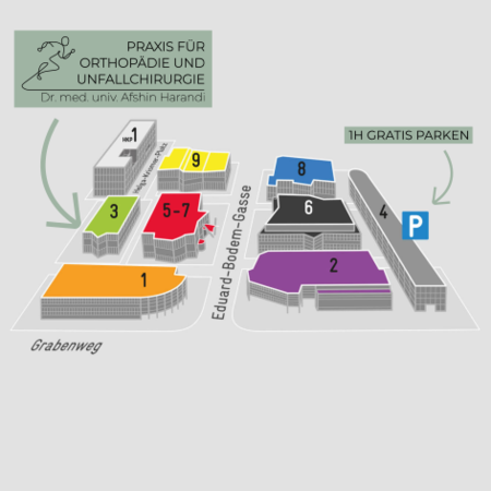Lageplan zur Orientierungshilfe