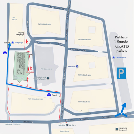 Kartenausschnitt zur Orientierungshilfe